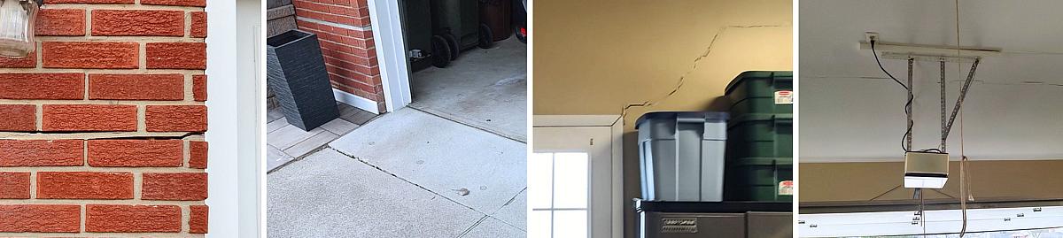 Home foundation garage sinking 1