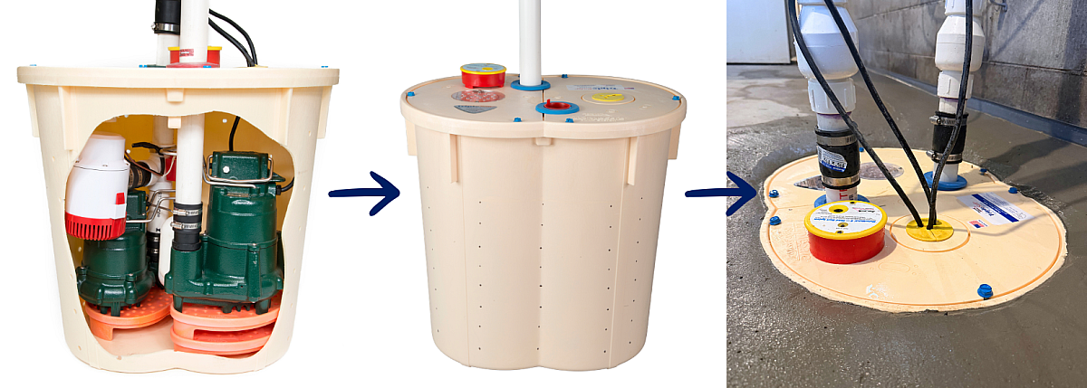 Water in the basement with a working sump pump blog 1