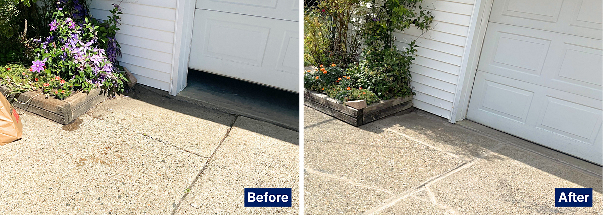 What causes a gap between your driveway and garage blog image 1