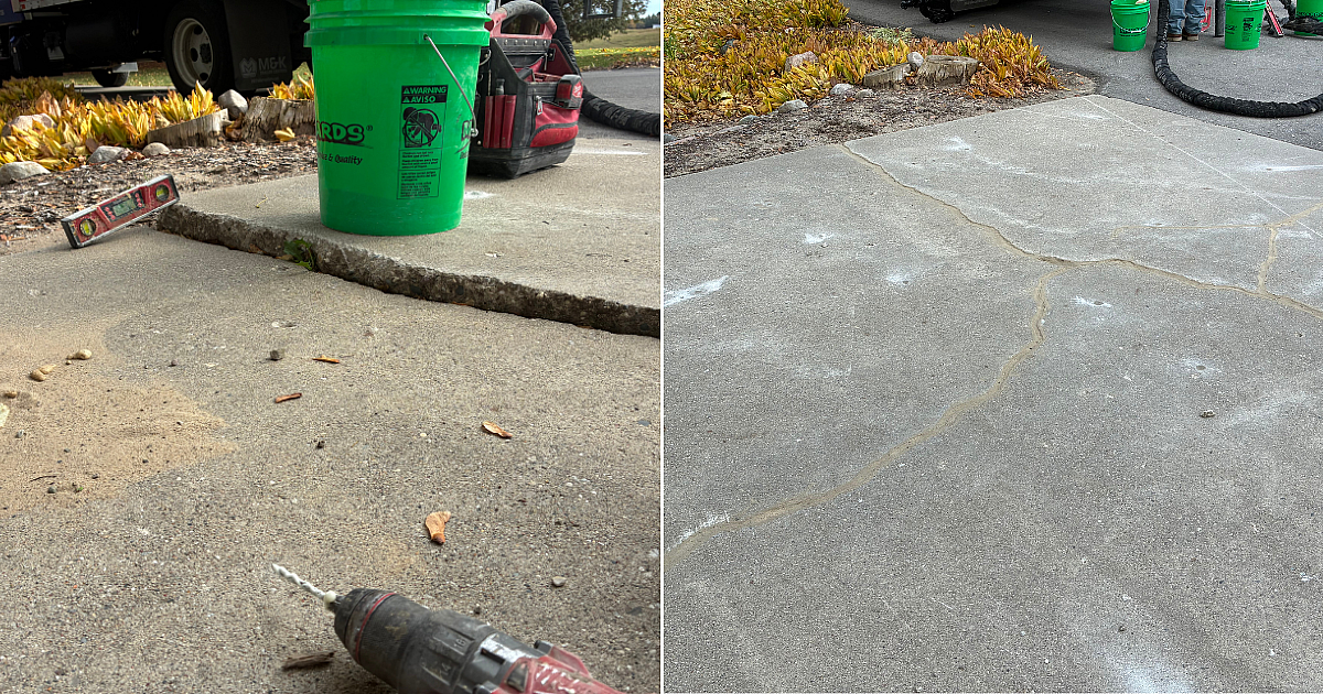 Concrete Repair Before and After