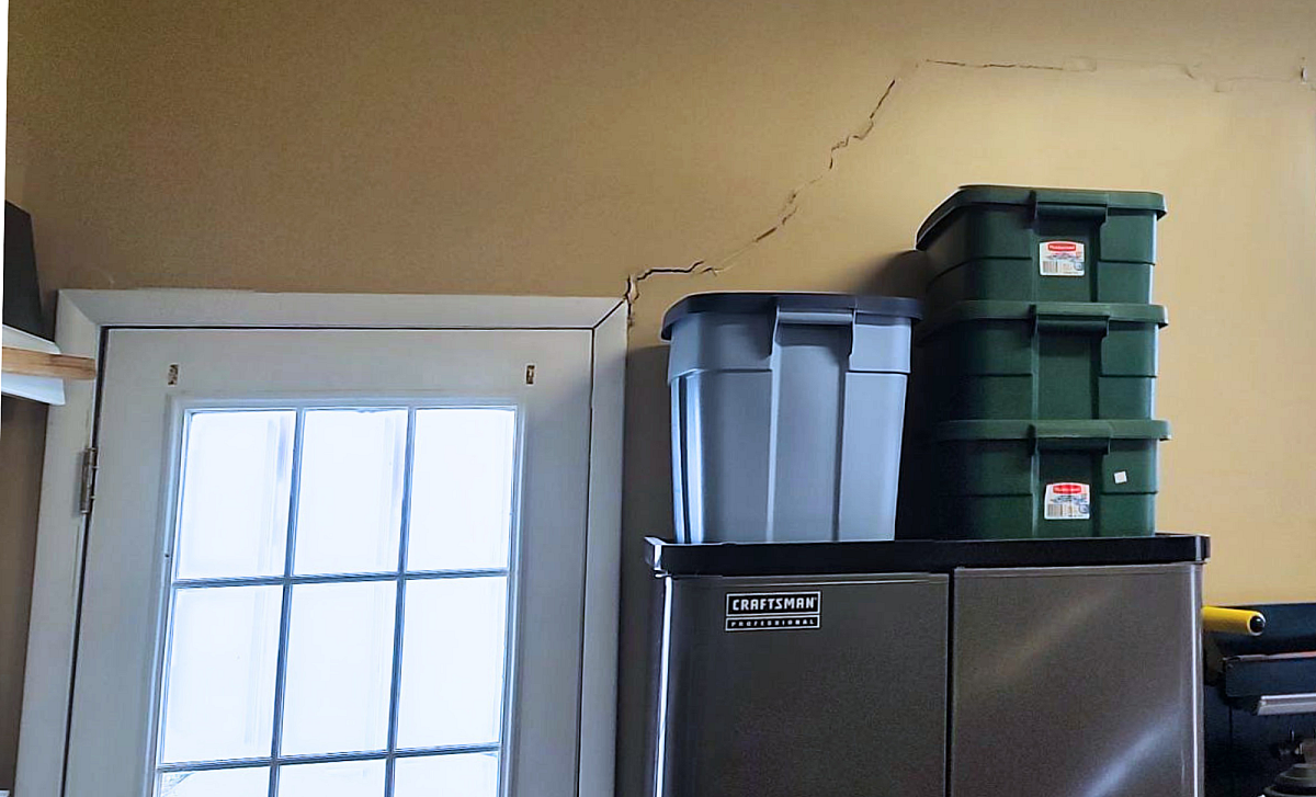 Home foundation garage sinking blog