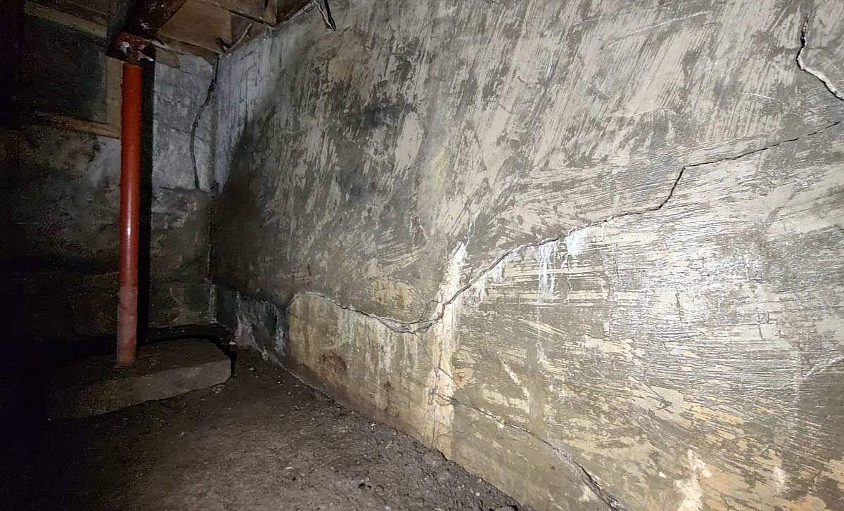 How are poured concrete foundations repaired