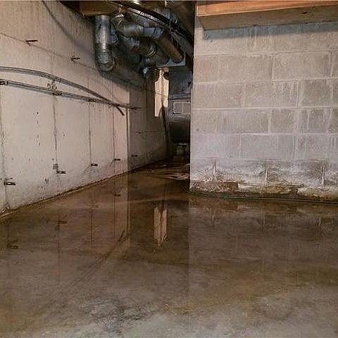 Flooded basement