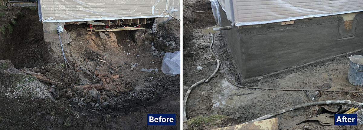 How are poured concrete foundations repaired 2