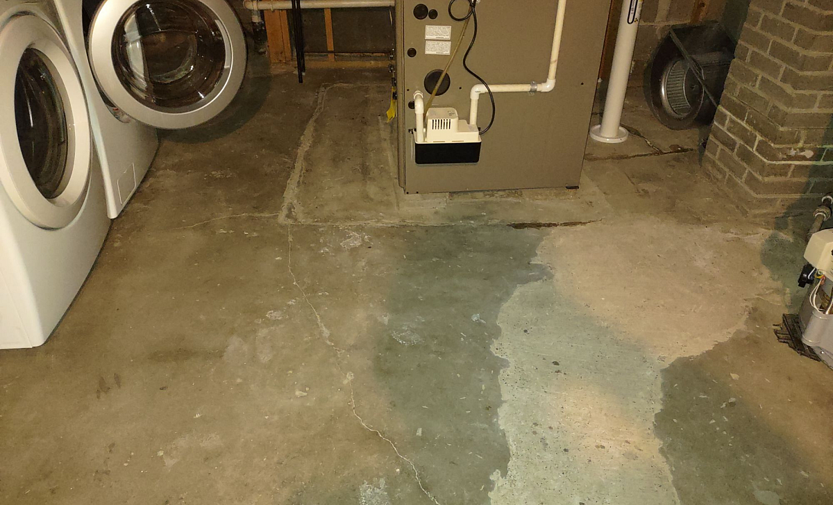 How does cracked concrete floor repair work