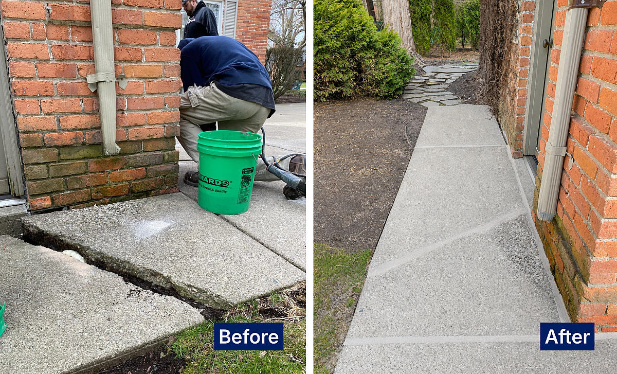 Uneven concrete creating a trip hazard heres how to repair It PR352554