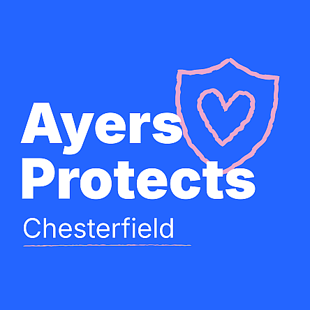 Ayers Protects Pink Shield Chesterfield