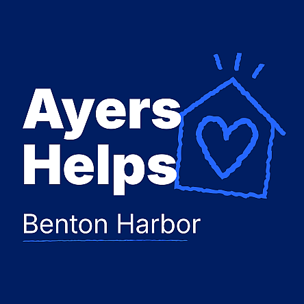 Ayers Helps Blue Heart Benton Harbor