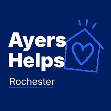 Ayers Helps Blue Heart - Rochester
